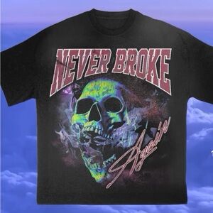 Never Broke Again - 3XL - Black Tee